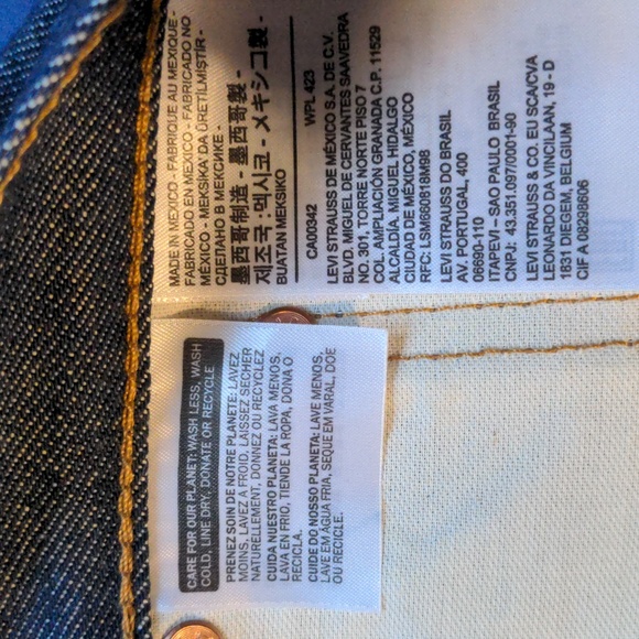 Levi's 501 Original Jeans 44X34 (C:Dark Stonewash) (no stretch) - Picture 7 of 8